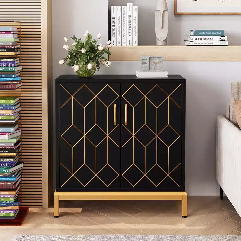 Portes et étagères pour armoire de rangement moderne en rotin de cuisine, salle à manger