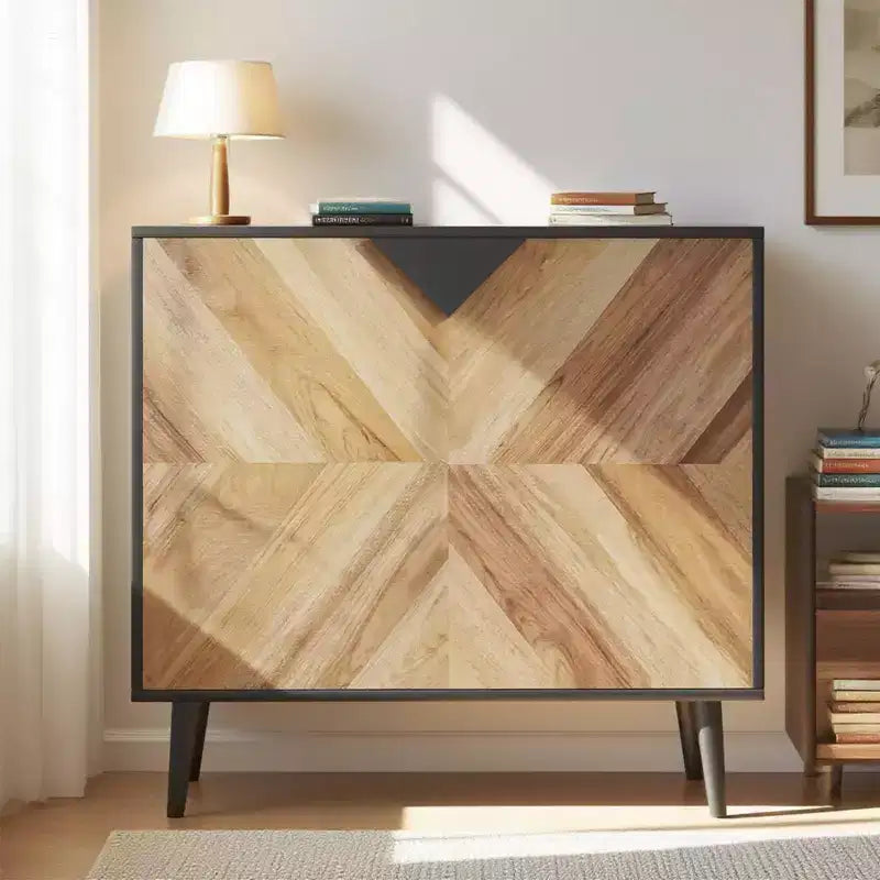 Meuble de Rangement en Bois, Buffet Autonome avec Rangement, Meubles d'Appoint pour Salon, Salle à Manger,