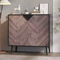 Wood Finish Storage Free Standing Accent Cabinet Sideboard Buffet Cabinet with Storage,Accent Cabinets for Living Room, Dining Room,