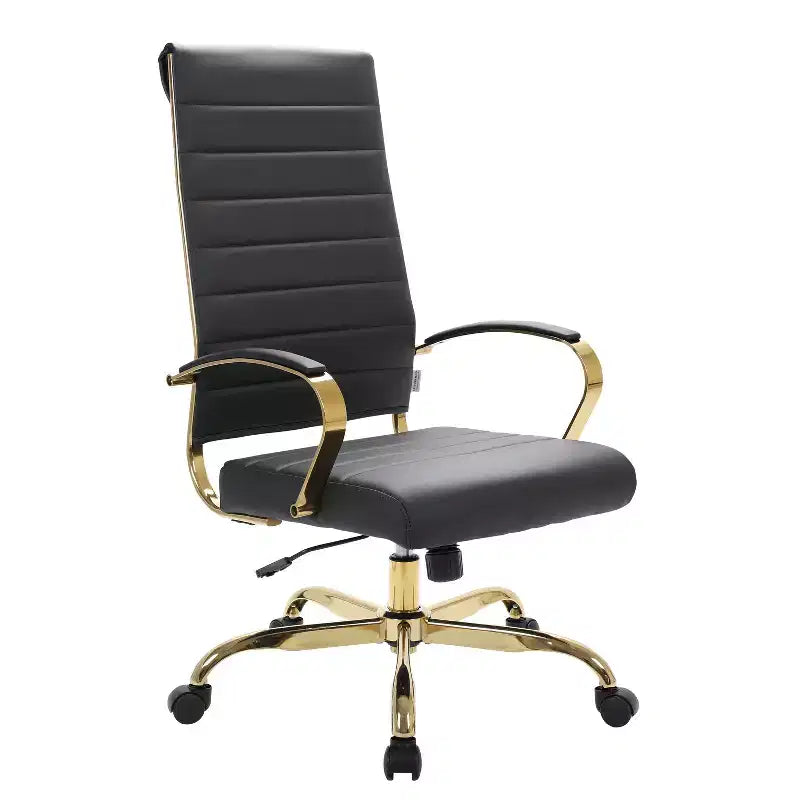 HomeStock 38 in.H Adjustable Height Blue Faux Leather Seat Material with Swivels Ergonomic Office Chairs