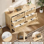 Commode encastrable à cinq tiroirs et six tiroirs, armoire de rangement de grande capacité pour vêtements, adaptée aux chambres à coucher, salons ou couloirs.