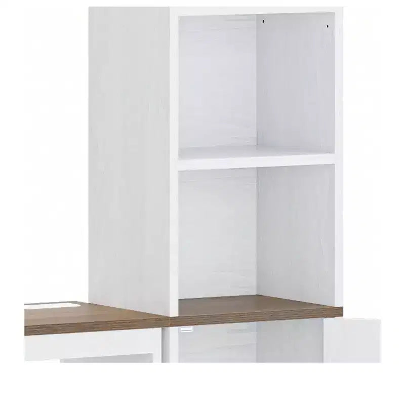 Meuble TV de ferme pour téléviseur de 65 pouces, centre de divertissement à LED avec rangement et prises de courant, meuble TV avec étagères pour salon