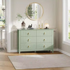 Commode de chambre à trois tiroirs avec poignées métalliques, convenant comme meuble TV ou armoire de rangement en bois pour chambres, salons ou couloirs.