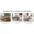 MAYEERTY Ensemble de salle à manger moderne 6 pièces, table rectangulaire, 4 chaises et un banc