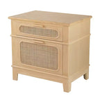 Bedside Table with Storage for Bedroom 27.5x18x26