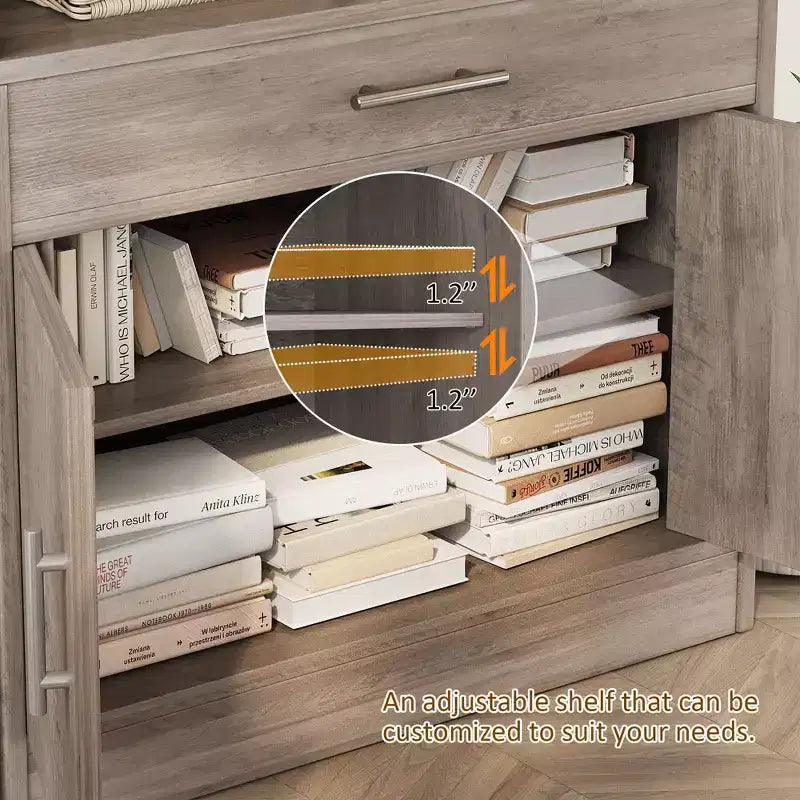 Meuble de rangement de cuisine Celebalcony avec portes, étagères et tiroirs, buffet de bar à café pour salle à manger, salon