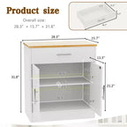 Meuble de rangement de cuisine Celebalcony avec portes, étagères et tiroirs, buffet de bar à café pour salle à manger, salon
