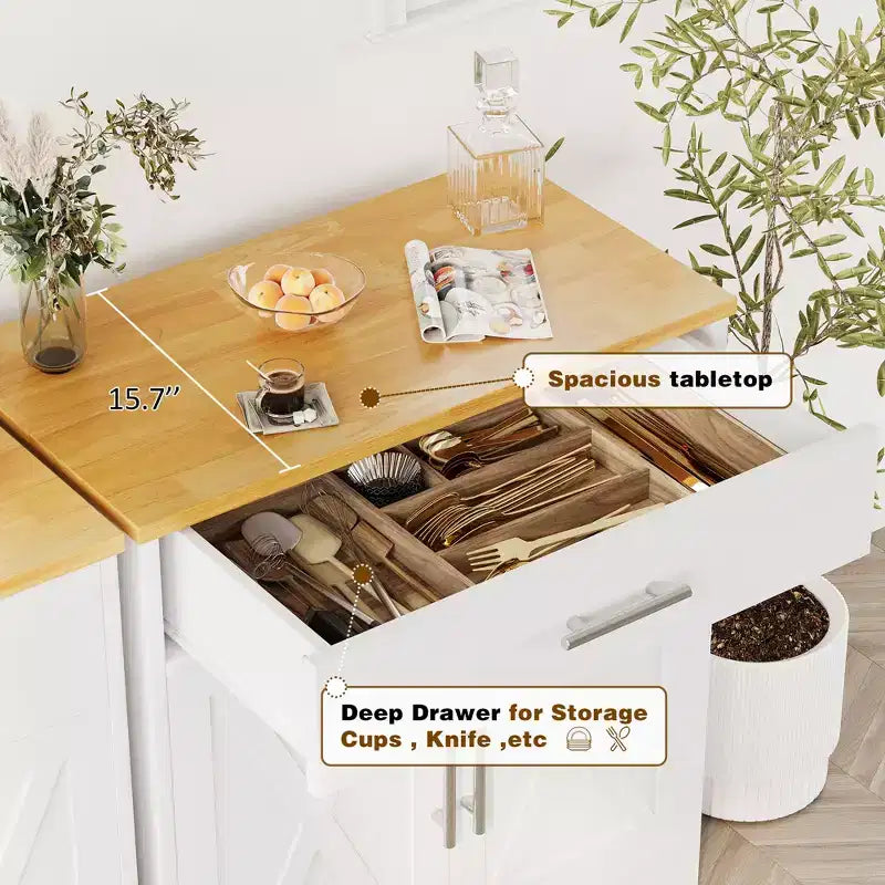 Meuble de rangement de cuisine Celebalcony avec portes, étagères et tiroirs, buffet de bar à café pour salle à manger, salon