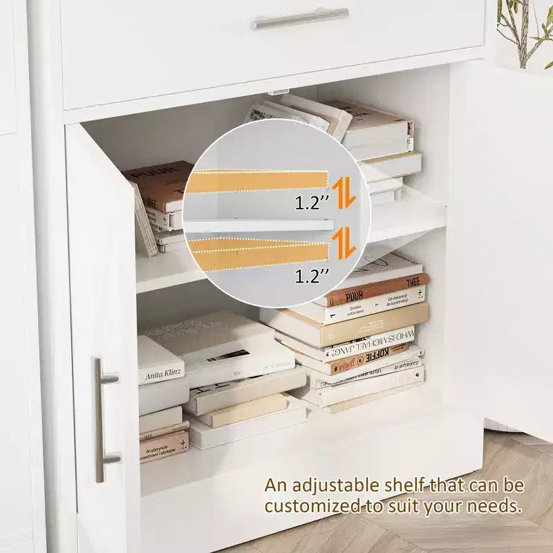 Meuble de rangement de cuisine Celebalcony avec portes, étagères et tiroirs, buffet de bar à café pour salle à manger, salon
