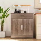 Meuble de rangement de cuisine Celebalcony avec portes, étagères et tiroirs, buffet de bar à café pour salle à manger, salon