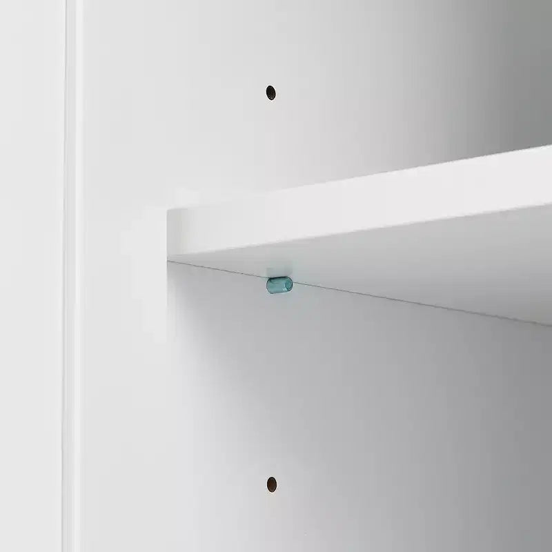 Meuble de Rangement de Salle de Bain Autoportant Moderne en Bois GDFStudio Norton avec Deux Tiroirs, Étagère Réglable et Armoire Fermée