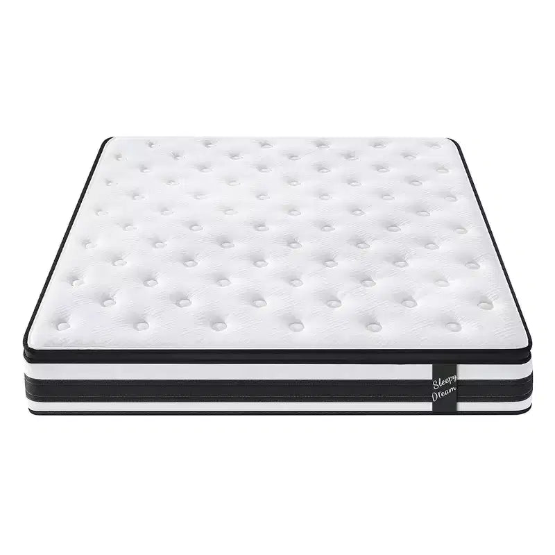 Matelas Hybride Twin XL 12 Pouces, Housse Respirante et Fraîche Certifiée Oeko-Tex, Mousse à Mémoire de Forme et Ressorts Ensachés Individuels, Soutien Ferme Moyen