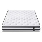 Matelas Hybride Twin XL 12 Pouces, Housse Respirante et Fraîche Certifiée Oeko-Tex, Mousse à Mémoire de Forme et Ressorts Ensachés Individuels, Soutien Ferme Moyen