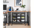 Étagère de rangement à 4 niveaux et 9 bacs Seville Classics, 36 po L x 14 po P x 31 po H