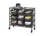 Étagère de rangement à 4 niveaux et 9 bacs Seville Classics, 36 po L x 14 po P x 31 po H