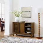 Buffet bahut moderne du milieu du siècle, meuble de rangement console de 120 cm, meuble TV avec tiroirs pour salon, cuisine, salle à manger
