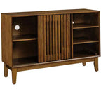 Buffet bahut moderne du milieu du siècle, meuble de rangement console de 120 cm, meuble TV avec tiroirs pour salon, cuisine, salle à manger