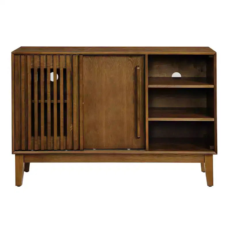 Buffet bahut moderne du milieu du siècle, meuble de rangement console de 120 cm, meuble TV avec tiroirs pour salon, cuisine, salle à manger