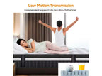 Matelas en promotion : Matelas hybride Queen 14 po dans une boîte, mousse à mémoire de forme au gel + ressorts ensachés, rafraîchissant, fermeté moyenne, soulagement de la pression, isolation des mouvements, CertiPUR-US