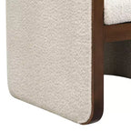 Christopher Knight Home Shan Chaises de salle à manger modernes rembourrées en bois d'hévéa (Lot de 2)
