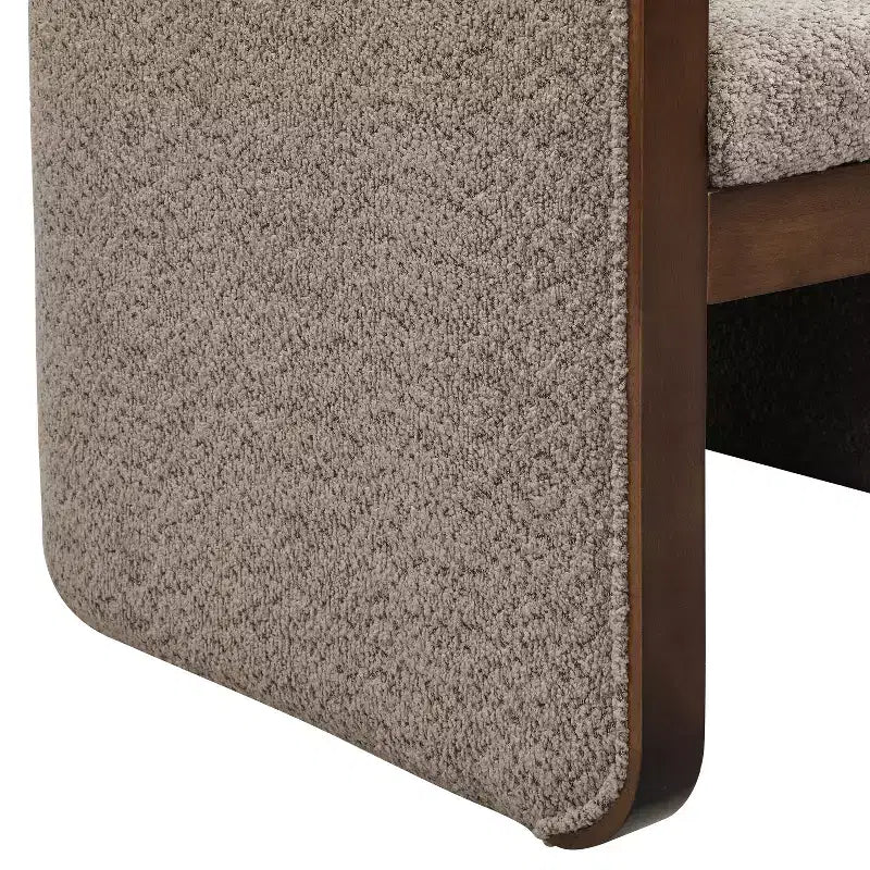 Christopher Knight Home Shan Chaises de salle à manger modernes rembourrées en bois d'hévéa (Lot de 2)