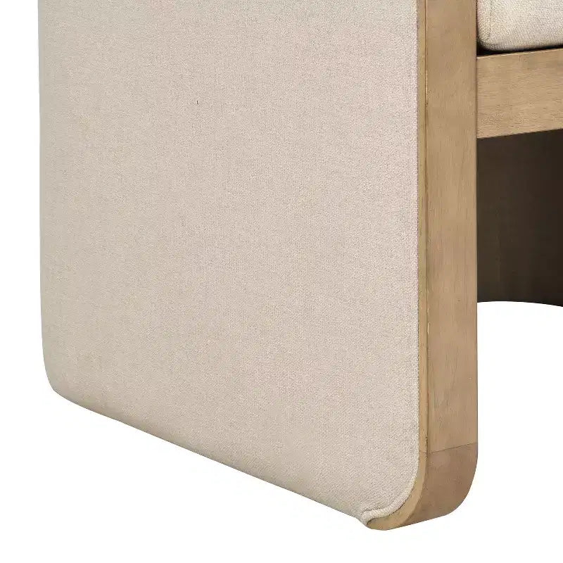 Christopher Knight Home Shan Chaises de salle à manger modernes rembourrées en bois d'hévéa (Lot de 2)