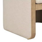Christopher Knight Home Shan Chaises de salle à manger modernes rembourrées en bois d'hévéa (Lot de 2)