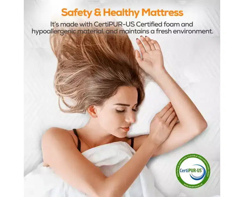 Liquidation matelas King - Matelas hybride 14 pouces en boîte, ressorts ensachés, fermeté moyenne, isolation des mouvements, certifié CertiPUR-US, sans fibre de verre