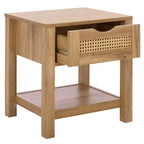 Table de chevet 1 tiroir Seeley - NST3106 - Chêne - Safavieh
