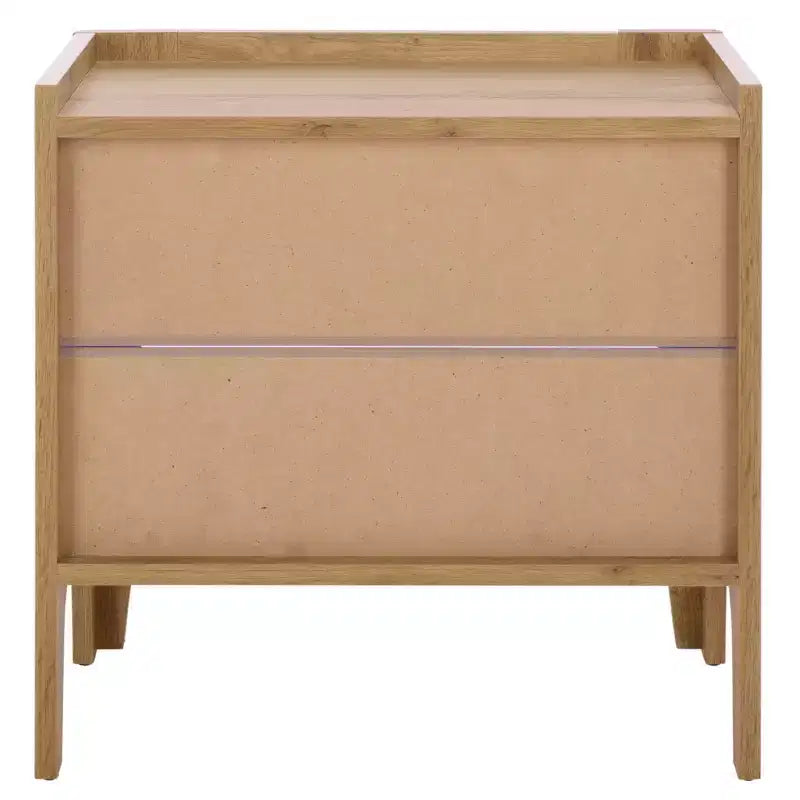 Table de chevet 1 tiroir Equit - NST3105 - Chêne - Safavieh