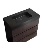 Meuble de salle de bain 36 pouces avec lavabo, meuble-lavabo autoportant avec évier, armoire de rangement avec tiroir pour salle de bain