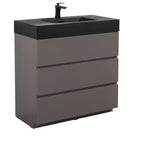 Meuble de salle de bain 36 pouces avec lavabo, meuble-lavabo autoportant avec évier, armoire de rangement avec tiroir pour salle de bain