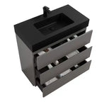 Meuble de salle de bain 36 pouces avec lavabo, meuble-lavabo autoportant avec évier, armoire de rangement avec tiroir pour salle de bain