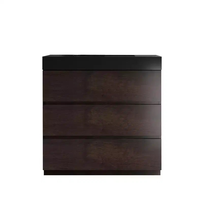 Meuble de salle de bain 36 pouces avec lavabo, meuble-lavabo autoportant avec évier, armoire de rangement avec tiroir pour salle de bain