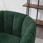 TUYOHW 30 Fauteuil d'appoint moderne avec dossier capitonné, fauteuil de loisirs rembourré avec pieds en métal, chaise confortable pour salon, chambre à coucher.