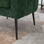 TUYOHW 30 Fauteuil d'appoint moderne avec dossier capitonné, fauteuil de loisirs rembourré avec pieds en métal, chaise confortable pour salon, chambre à coucher.