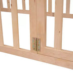 Cadre de lit en bois taille Queen Luxystar avec clôture et porte