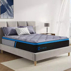 Matelas hybride Avenco de 10 pouces à fermeté moyenne en mousse à mémoire de forme et ressorts ensachés, livré en boîte