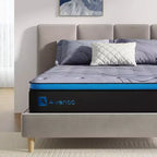 Matelas hybride Avenco de 10 pouces à fermeté moyenne en mousse à mémoire de forme et ressorts ensachés, livré en boîte