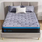Matelas hybride Avenco de 10 pouces à fermeté moyenne en mousse à mémoire de forme et ressorts ensachés, livré en boîte