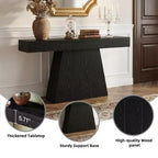 MAYEERTY Table console de ferme de 63 pouces, table de canapé d'entrée avec base trapézoïdale