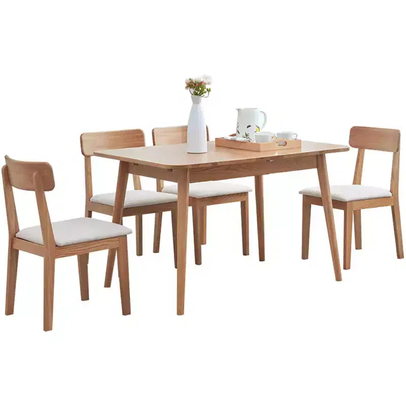 Table à manger extensible, Table en bois télescopique moderne pour 6-8 personnes, Table multifonctionnelle peu encombrante pour cuisine, salle à manger/salon, bureau