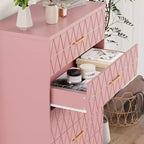 Commode haute à 5 tiroirs pour chambre à coucher, table de chevet moderne pour placard, commode en bois, armoire de rangement et organisateur en bois
