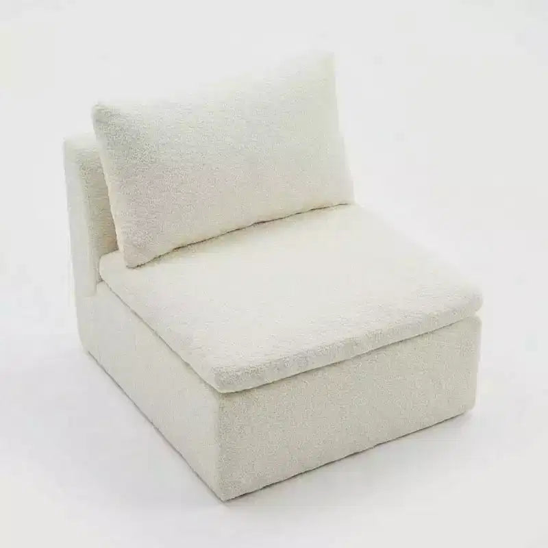 COZONY 140 Modular Cloud Sofa Sectional with Ottoman, High-Density Memory Foam & Chenille Fabric, U-Shaped Design with Double Chaise