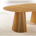 Table à manger extensible 3 positions moderne, table piédestal ronde de 46 po convertible en table à manger de 63 et 78,7 po pour salle à manger ou cuisine-Panipeachy