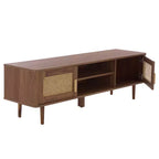 Buffet/Meuble TV 2 portes 2 étagères - MED3114 - Noyer - Safavieh