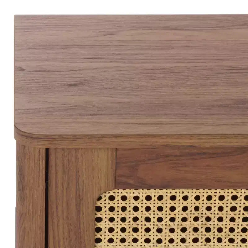Buffet/Meuble TV 2 portes 2 étagères - MED3114 - Noyer - Safavieh