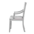 Ensemble de salle à manger rond de style ferme pour 4 personnes, table de cuisine extensible en bois avec 4 chaises rembourrées