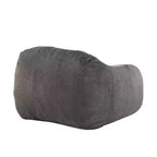 Sezze, fauteuil poire d'intérieur, fausse fourrure grise