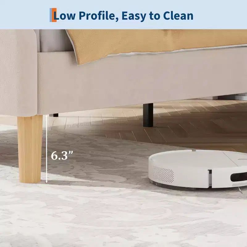 Cadre de lit rembourré à LED Twin XL avec tête de lit et pied de lit réglables, cadre de lit plateforme pour enfants, aucun sommier tapissier requis